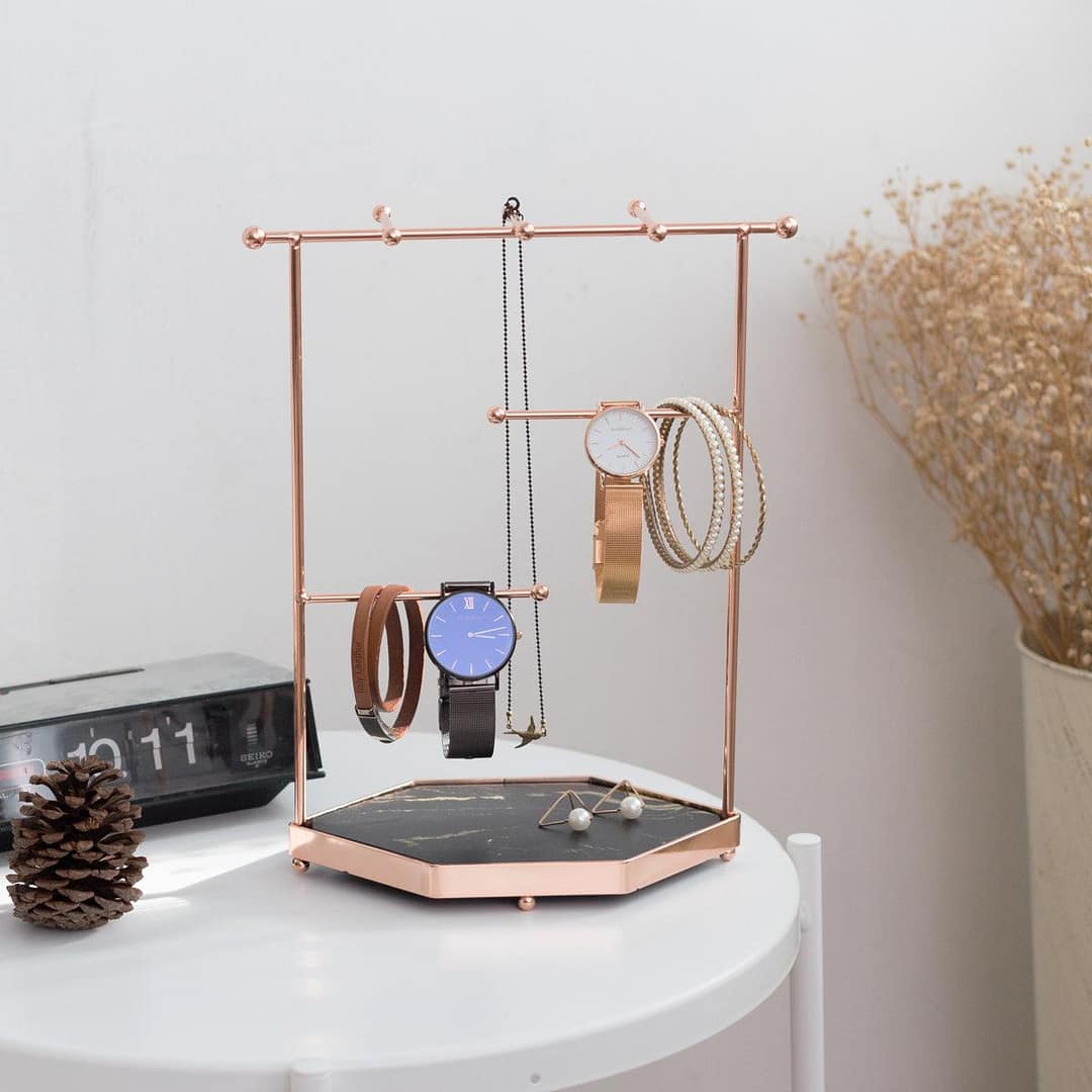 Road Scene Jewelry Stand with Recycle Marble Tray - Image 5