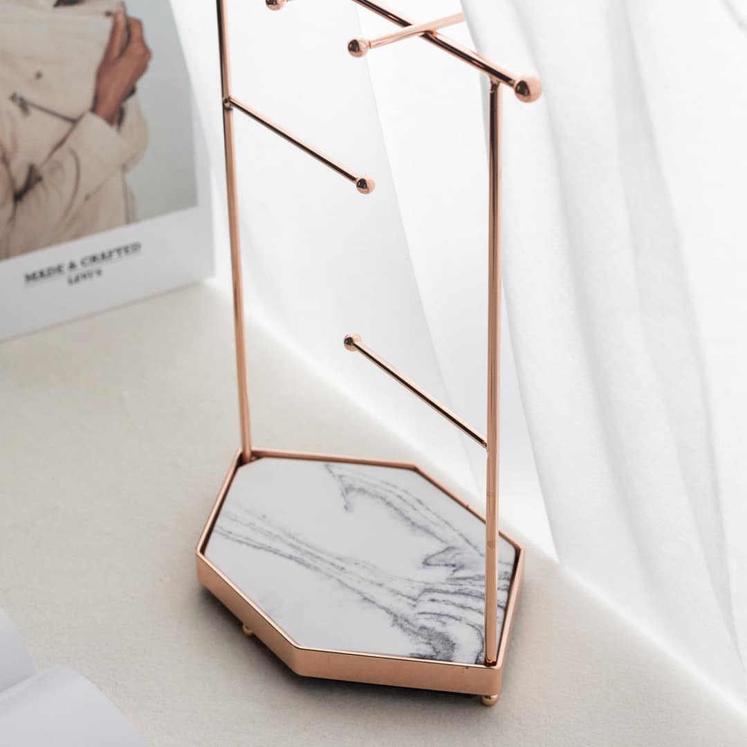 Road Scene Jewelry Stand with Recycle Marble Tray - Image 6