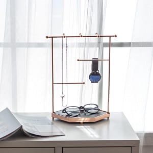 Road Scene Jewelry Stand with Recycle Marble Tray